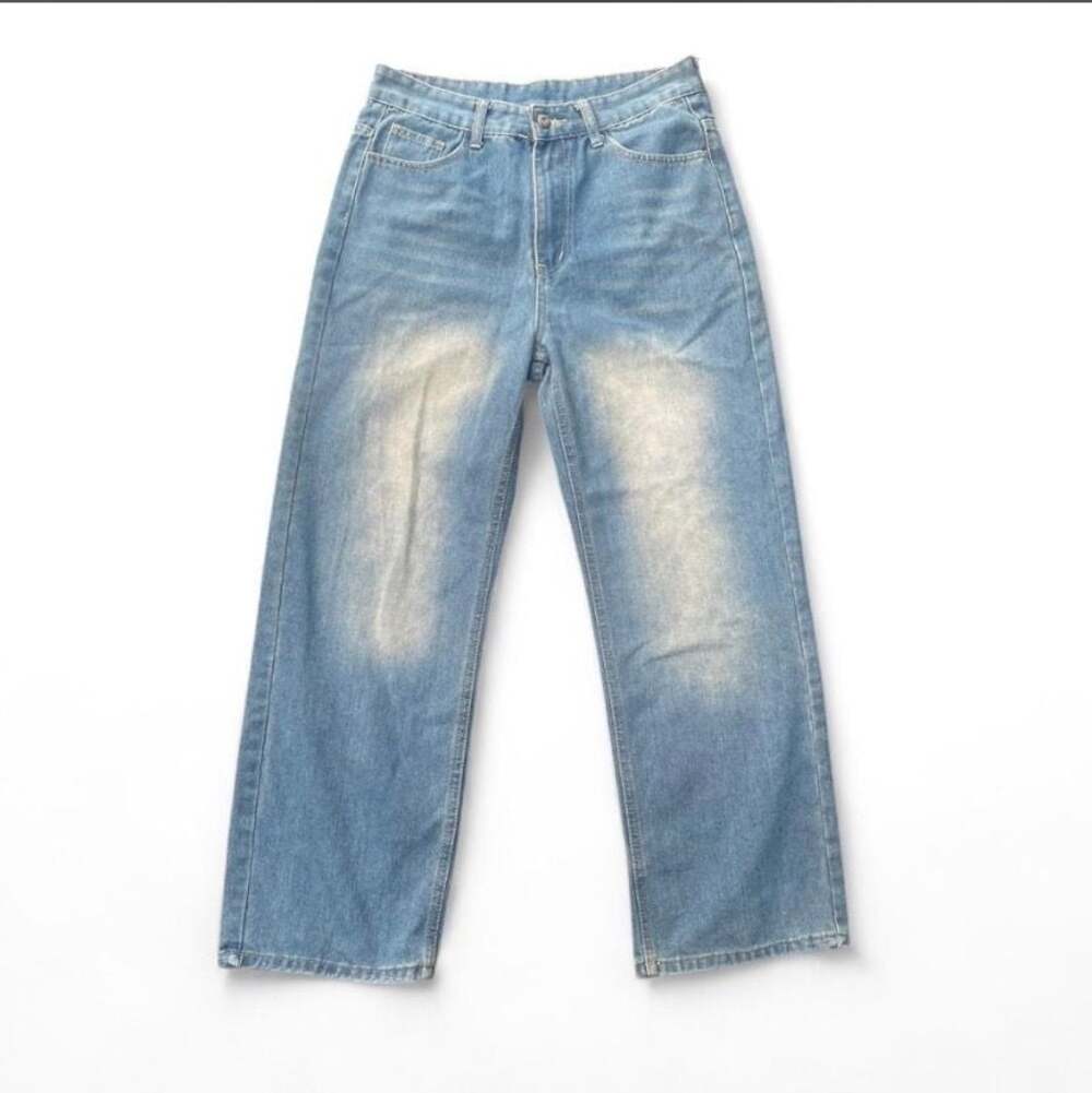 NVFelix Mens Size M Light Wash High Rise Straight Leg Jeans
